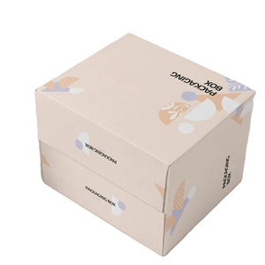 กล่องกระดาษคราฟท์กระดาษกล่องกระดาษลูกฟูกแบบสั่งทำพับได้ - Product Image 1