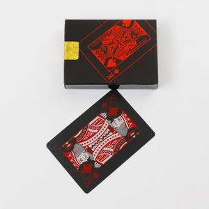 Nuove Carte da Poker Personalizzate Impermeabili in Plastica PVC Nera, Carte da Gioco Classiche per Trucchi di Magia - Product Image 5
