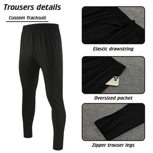 Großhandel Sublimation Print Fußball Trainings anzüge Neueste Design Haif-Zipper Training Tragen Sie bequeme Fußball Trainings anzüge Sets - Product Image 3