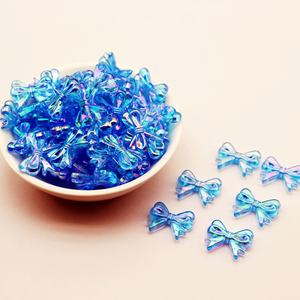 กิ๊บติดผมโบว์สีอะคริลิคสำหรับเด็กทำด้วยมือ DIY ชุบด้วยไฟฟ้าแนวแฟนตาซีลูกปัดลูไซต์พลาสติก - Product Image 3