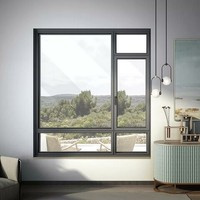 Ventana Abatible de Aluminio de 2.0mm con Rotura de Puente Térmico, Vidrio Laminado de Seguridad, Calificada por Energy Star, con Cierre Seguro
