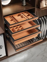 Système de dressing moderne de luxe en verre noir, ensemble complet de meubles de chambre avec dressing en verre intégré pour projets