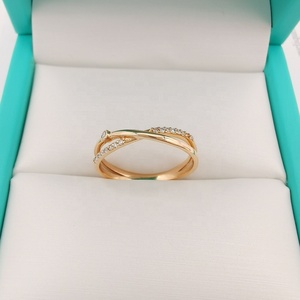 Anillos de Boda, Anillo de Diamantes, Diseño Especial en Espiral, Estilo Natural, Venta en Línea, Anillo de Compromiso o Aniversario para Mujer, Oro - Product Image 4