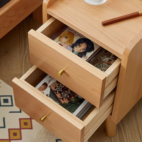 Table d'appoint en bois avec deux tiroirs et 2 tiroirs pour le salon et la chambre à coucher, offre spéciale