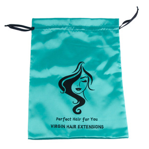Sacs de rangement pour perruques en satin de soie avec cordon de serrage, sacs de voyage pour perruques en vrac, extensions de cheveux, cadeau - Product Image 2