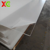 Plaque acrylique transparente givrée anti-traces de doigts en PMMA pour cloisons de bureau, présentoirs et signalétique