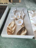 Panneau mural décoratif sur mesure, motif personnalisé, panneau UV, feuille de marbre PVC 1220*2440 pour la rénovation complète d'hôtel