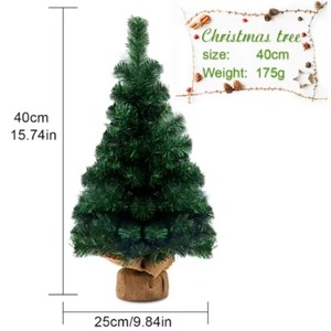Árbol de Navidad Artificial de PVC Verde de Alta Calidad TC de 40, 50 y 60 cm para Decoración Navideña en Interiores, Hogar, Oficina y Fiestas - Product Image 1