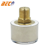Factory Direct 0-0.25MPa 25mm Mini Stainless Steel Pressure Gauge with Brass Thread M10*1