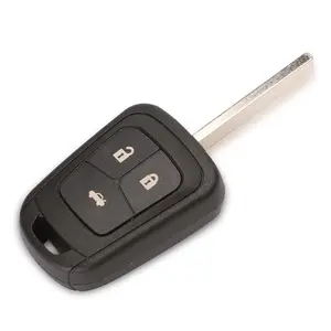 3 Nút Xe Từ Xa Key Shell Fob Trường Hợp Đối Với Chevrolet AVEO Cruze Cho Opel Malibu Sonic Thay Thế HU100 Key Blade