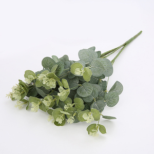Branches de Verdure Artificielles Feuilles Tissu de Haute Qualité Faux <span class=keywords><strong>Eucalyptus</strong></span> Herbe Branches Feuilles - Product Image 2