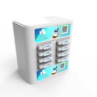 Station de location de batteries externes Y2Power NEO 8A (avec 8 batteries externes) – Distributeur automatique de batteries externes avec code QR rétroéclairé et connectivité 4G IoT