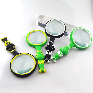 YL Childrens Frog Magnifying Glass Plastic Handheld Reading Lens 85 100 Random Color - Product Image 1