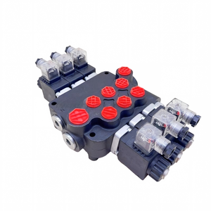 Vanne de commande directionnelle monobloc hydraulique à solénoïde à 3 bobines à centre ouvert Huamao 3Z80-AAA-ES3-12/24VDC-G, débit 90L/min, 300 bars - Product Image 6