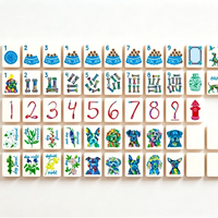 Jeu de Mahjong Américain pour la Récupération des Chiens, 160 Tuiles en Acrylique Rose et Blanc Imprimées, Cadeau Personnalisé pour Amateurs d'Animaux, Vente Directe Usine