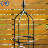 8 mm Gartenpflanzen-Rosenobelisk Runder Bogen Rosenständer Pflanzenstütze Rankgitter für Topfpflanzen Kletterpflanzen Blumen Ranken