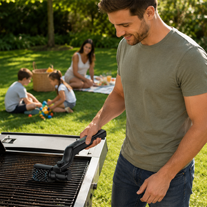 Nuevo kit de cepillo eléctrico inalámbrico portátil 2026 para parrilla con cabezal ajustable para parrillas de carbón al aire libre - Product Image 5