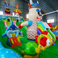 Parc de jeux gonflables intérieur personnalisé certifié CE Delilai, équipement d'amusement gonflable, grands trampolines, toboggans palpitants, matériau PVC 42