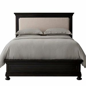 Cama de Madera de Alta Costura Estilo Francés Vintage para Dormitorio Antiguo - Product Image 1