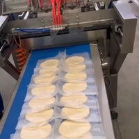 Machine à plastifier automatique avec moteur de 0,85 kW, capacité de 2000-2500 feuilles/heure pour la fabrication de farine et de pain, papadam, burritos