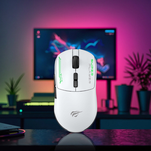 Havit ms953wb không dây có dây 2.4G bt5.1 Có Dây Máy Tính Xách Tay PC Chuột chơi game quang học tri-chế độ chuột chơi game với RGB Sạc Dock - Product Image 3