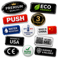 Autocollants en résine personnalisés, étiquettes en époxy cristallin pour aliments, étiquettes industrielles pour voitures, autocollants permanents, étiquettes en époxy uniques pour emballages, autocollants en époxy de dessin animé