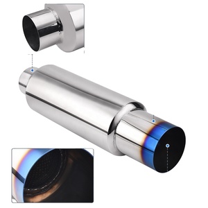 Embout d'échappement universel en acier inoxydable pour <span class=keywords><strong>voiture</strong></span>, entrée 3,0 pouces, sortie 4,0 pouces - Product Image 3