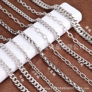 โซ่สแตนเลส Anno สำหรับทำเครื่องประดับและงาน DIY กว้าง 3 มม. สีเงิน - Product Image 3