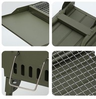Barbecue portable au charbon de bois, type tiroir, idéal pour les voyages en plein air, le camping, les pique-niques et le jardin