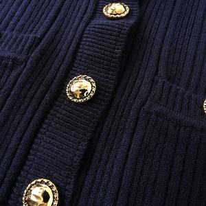 <span class=keywords><strong>Cardigan</strong></span> Lavorato a Maglia con Fibbia Dorata di Lusso, Nuovo Arrivo Primavera-Autunno 2026, Design Corto da Donna, Versatile e di Alta Classe - Product Image 6