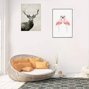 Großhandel Wand Dekorative Nordic Tier Portrait Kunst Poster Leinwand Print Deer