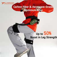 Exosquelette robotisé intelligent à l'IA, orange, électrique, léger, pour le sport, avec batterie 5000 mAh, idéal pour la randonnée
