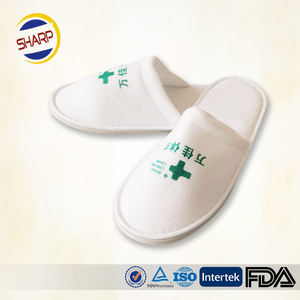 Nouveau Design de Pantoufles d'Hôtel de Mode pour les Invités Gaufres 3-5 Étoiles Bout Fermé Chaud Confortable de l'Usine Chinoise - Product Image 4