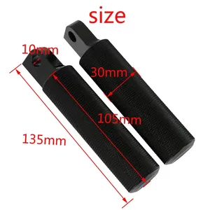 Pedane moto alluminio pedane nero pedale maschio per <span class=keywords><strong>Harley</strong></span> Touring Softail Dyna <span class=keywords><strong>VRSC</strong></span> Glide - Product Image 6