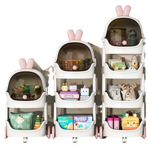 Étagère de rangement multi-niveaux pour collations et articles divers, motif dessin animé, pour salon et chambre - Product Image 6