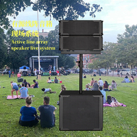 Altavoces Line Array Dobles de 6.5 Pulgadas y Set de Sonido Line Array Activo para Espectáculos al Aire Libre Equipo de Sonido para Escenarios Móviles