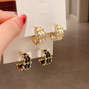 โรงงานขายส่งเกาหลี S925ชุดหรูหราเจ้าสาวต่างหูอินเทรนด์แต่งงานแฟชั่นเครื่องประดับต่างหูสำหรับผู้หญิง - Product Image 3