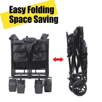 Chariot utilitaire pliable à quatre roues, robuste, en aluminium, imperméable, ultra-léger, capacité de 360 kg, rangement pour outils, best-seller