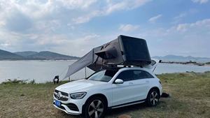 Grande Tente de Toit Rigide 4x4 <span class=keywords><strong>pour</strong></span> Voiture, Tente de Camping 2,1m en ABS <span class=keywords><strong>pour</strong></span> 4 Personnes avec Chambre Aneex et Bâche - Product Image 3