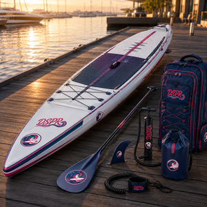 Planche de SUP gonflable pliable facile à transporter, idéale pour les voyages en solo, les excursions en groupe et les exercices aquatiques quotidiens - Product Image 1