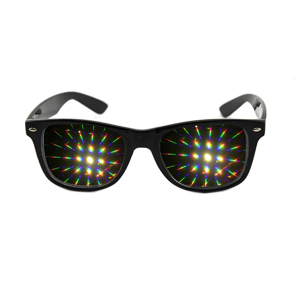 Очки для диффузора из поликарбоната с прозрачными 13500 линиями/спиральными линиями, очки для диффузора с фейерверком