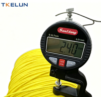 Tali UHMWPE 2.4 mm Lembut, Kekuatan Tinggi, Dapat Disesuaikan, Tahan Potong, Tahan Asam/Alkali, Tahan UV, Untuk Pendakian Batu & Kelautan