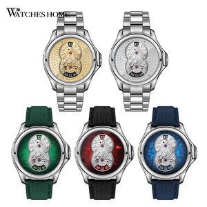 Fabricant OEM ODM, montres personnalisées en acier inoxydable 316L avec logo, montre mécanique automatique à heures sautantes, étanche - Product Image 3