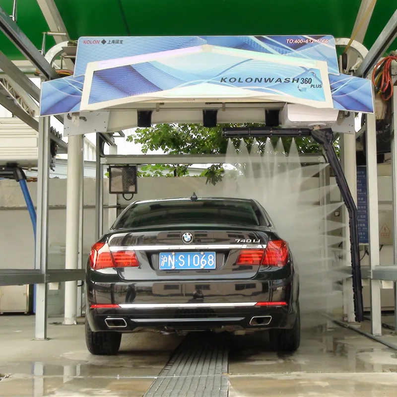 Equipement de lavage de voiture 360 Touch Free Machine de lavage de voiture automatique sans contact sans brosse Nettoyage à pression Nettoyage de voiture