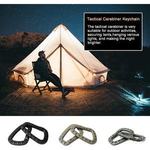 Portachiavi in plastica con portachiavi a scatto a molla con anello D-ring per zaini e borse con sistema Molle portachiavi - Product Image 4