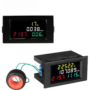 Multímetro Digital de D69-2049, voltímetro de energía eléctrica de 100A AC80-300V, amperímetro, Analizador de vatios, voltios, kwh, AC380V