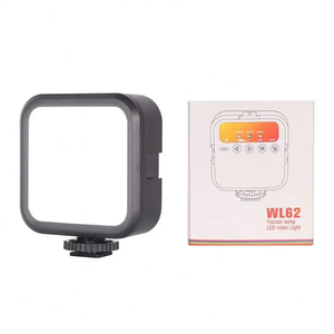 WL62สามสีโคมไฟ LED ไฟวิดีโอแบบพกพาที่เข้ากันได้กับการถ่ายภาพกล้องวิดีโอภาพยนตร์ Vlog Live fill <span class=keywords><strong>LIGHT</strong></span> - Product Image 2