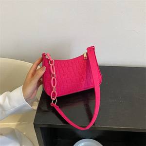 Fashion Lady PU <strong>Handbag</strong> with Luxury <strong>Designer</strong> Purses Ladies' Shoulder Bag with Chain Decoration <strong>Cheap</strong> Price Women's <strong>Handbags</strong> - Product Image 1