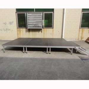 Scène portable en aluminium et bois, hauteur réglable, pour festival - Product Image 3