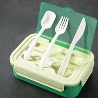 Boîte à lunch Bento divisée pour enfants pour enfants Conteneurs à lunch à 3 compartiments Conteneurs à lunch faciles à ouvrir pour filles garçons